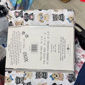 XOXO Playful Dog Pattern Sheet Set